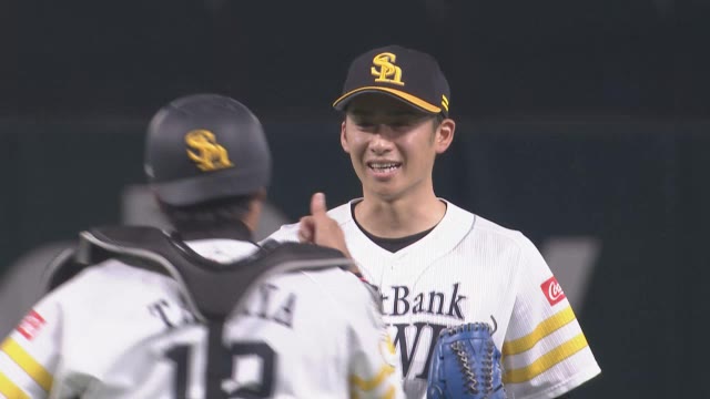 セーフ判定覆り試合終了　プロ初セーブのソフトバンク板東「いつも以上に緊張」